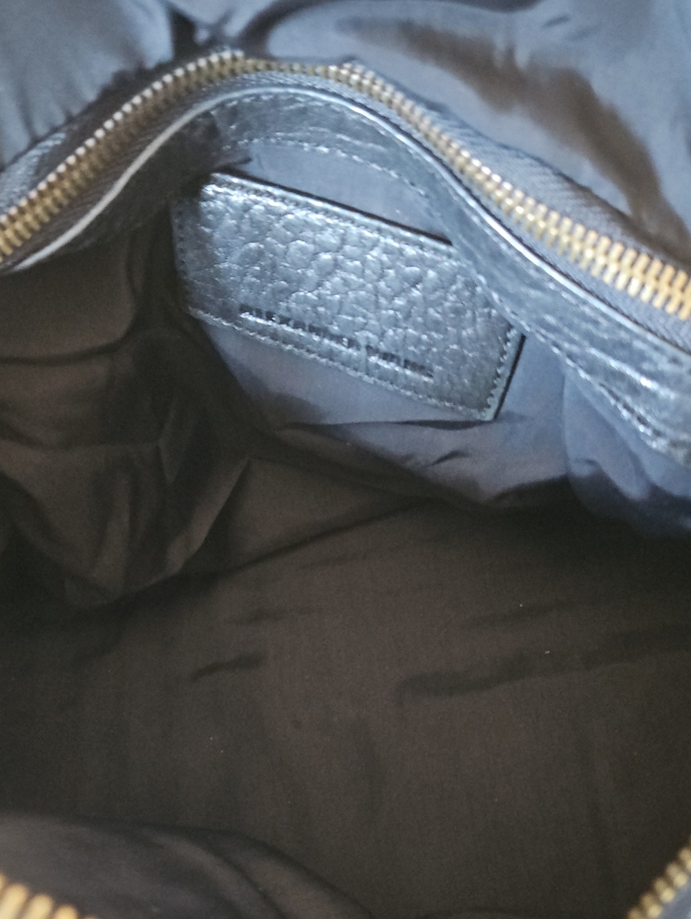 ALEXANDER WANG: Vintage  Black Textured Leather Rocco Bag - Picture 8 of 12